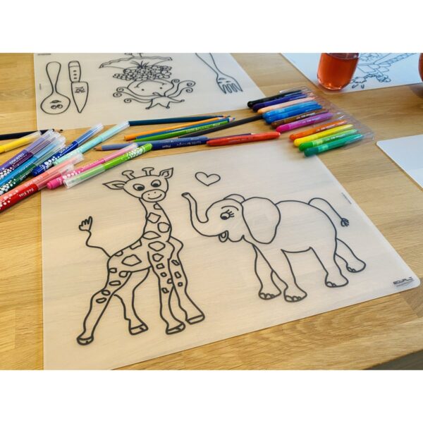 herbruikbare placemat kleintjes dieren